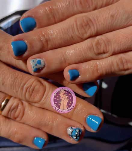 Customer photo review of Gel polish Studios, beach blue, 8 ml