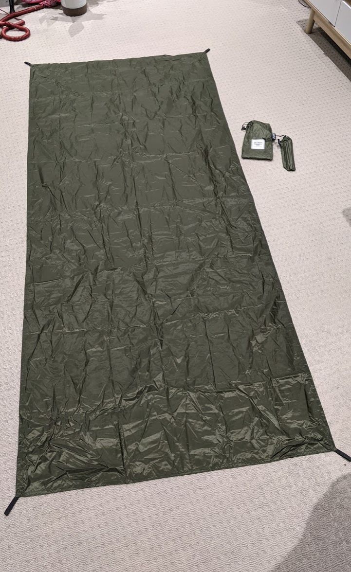 Customer photo review of Ultralight Groundsheet - Single