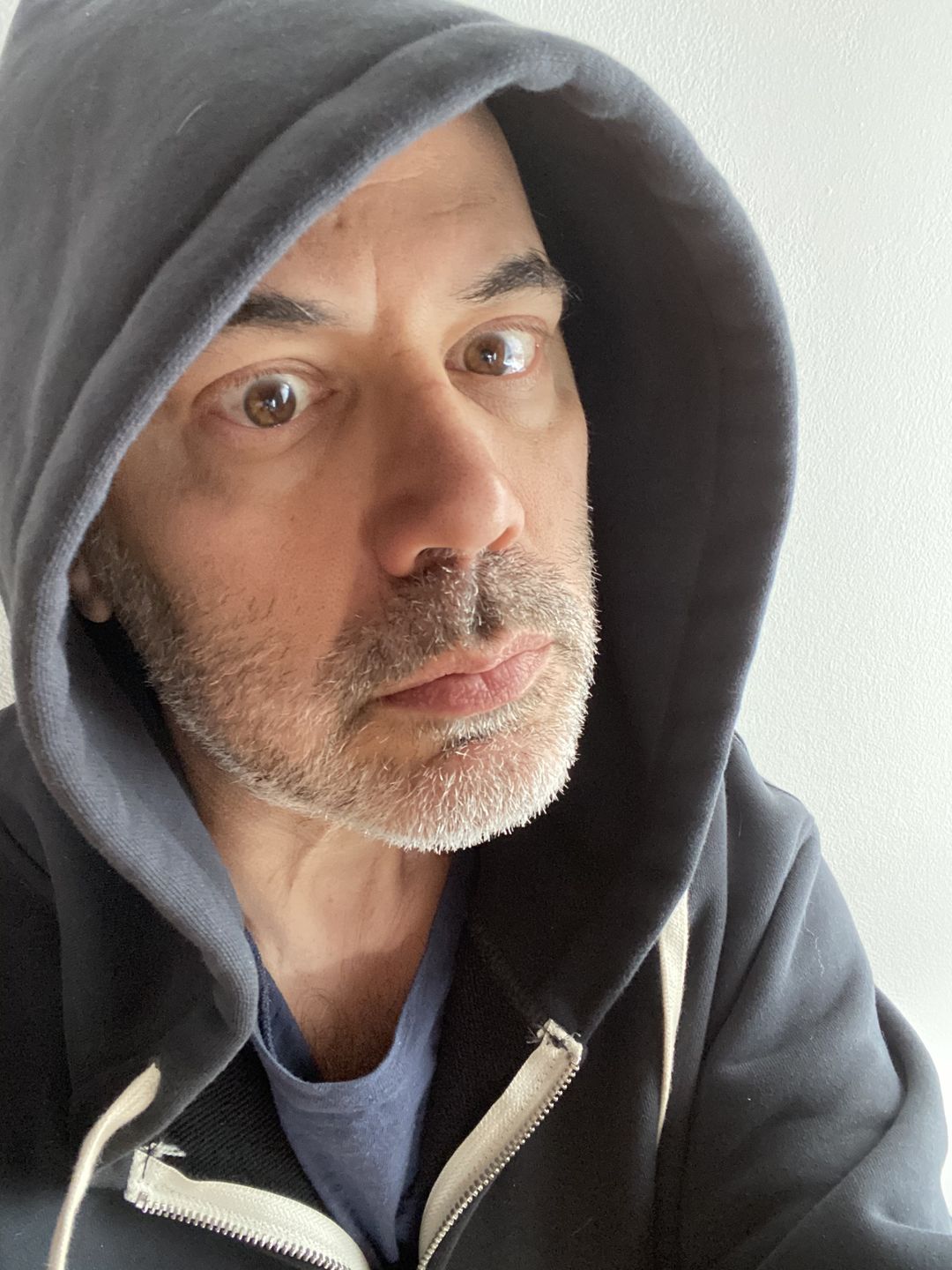 Customer photo review of 17.5 oz Terry Cloth Full-Zip Hoodie - Brick Red