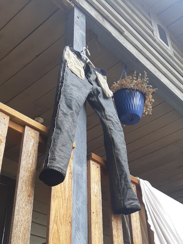 Customer photo review of 15oz Heavyweight Selvedge Denim Jeans