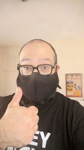 Customer photo review of Advanced Nanotech Premium Face Mask