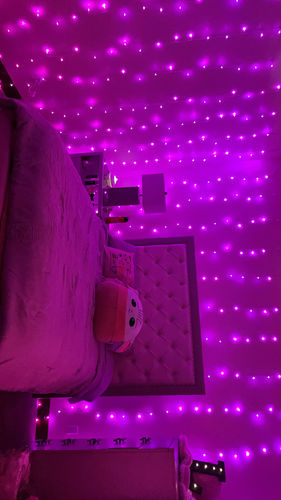Customer photo review of DormVibes Color Changing Wall Lights
