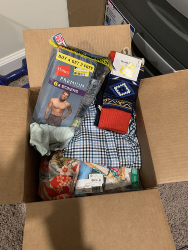 Customer photo review of Target Clothing Wholesale Box 12 for $35