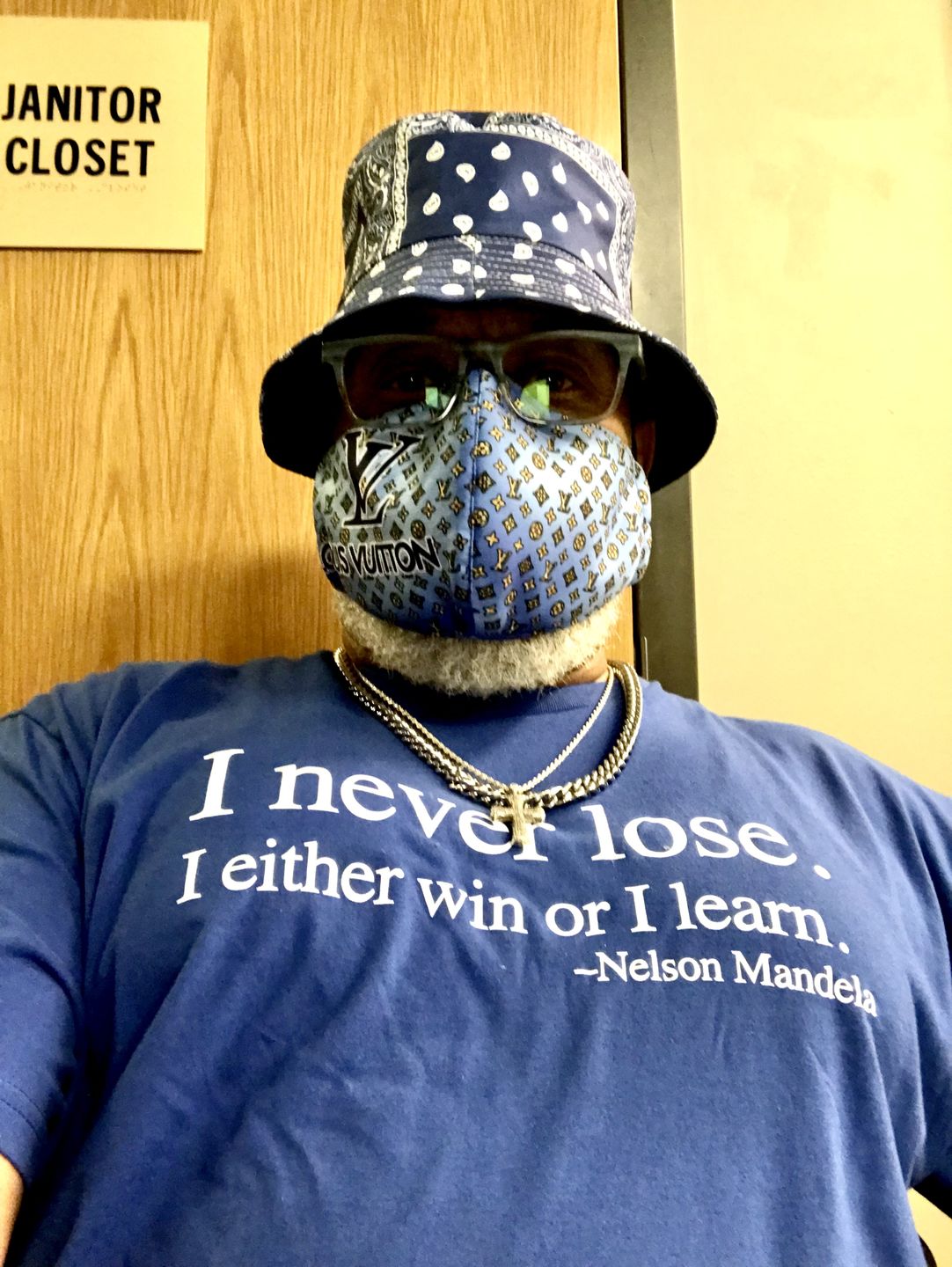 Customer photo review of I Never Lose -Nelson Mandela