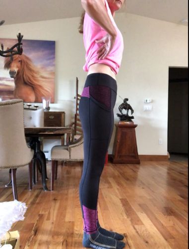 Customer photo review of HR Farm ETERNITY Knee Patch Silicone  Riding Tights Silicone Womens Schooling Tights