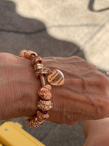 Customer photo review of Piece Of My Heart Bracelet - Rose Gold