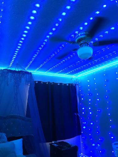 Customer photo review of DormVibes Color Changing Wall Lights