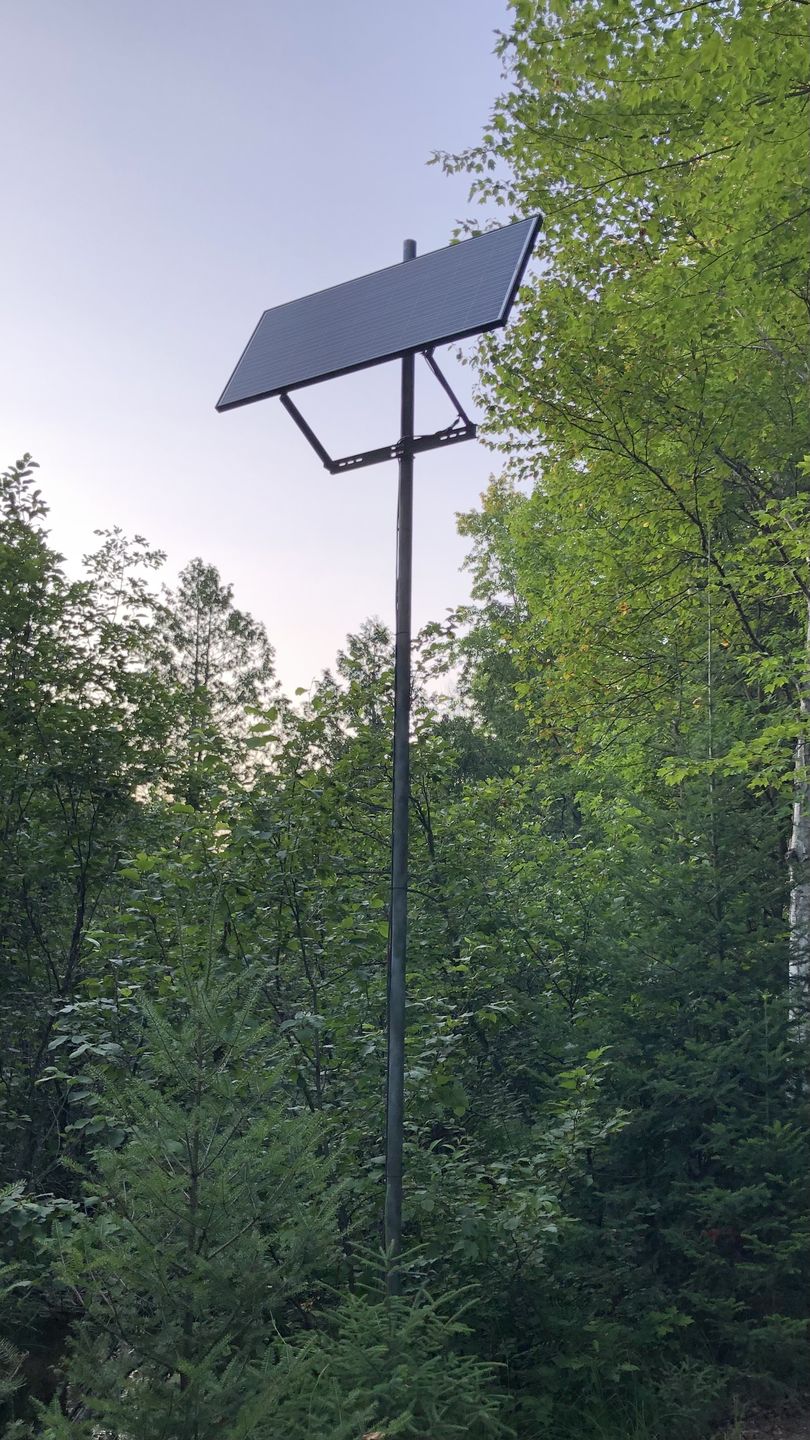 Customer photo review of Side Pole Mounts for One Panel