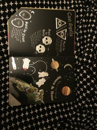 Customer photo review of The Book of Pop Out Earrings