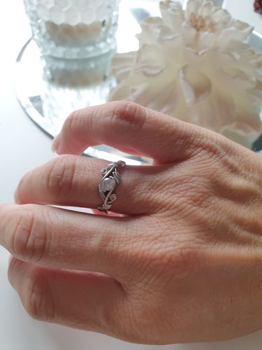 Customer photo review of Pineapple Candle - 925 Sterling Silver Tropical Ring Collection