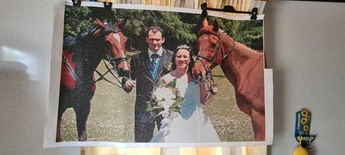 Customer photo review of Votre Kit Avancé de Broderie Diamant Personnalisé