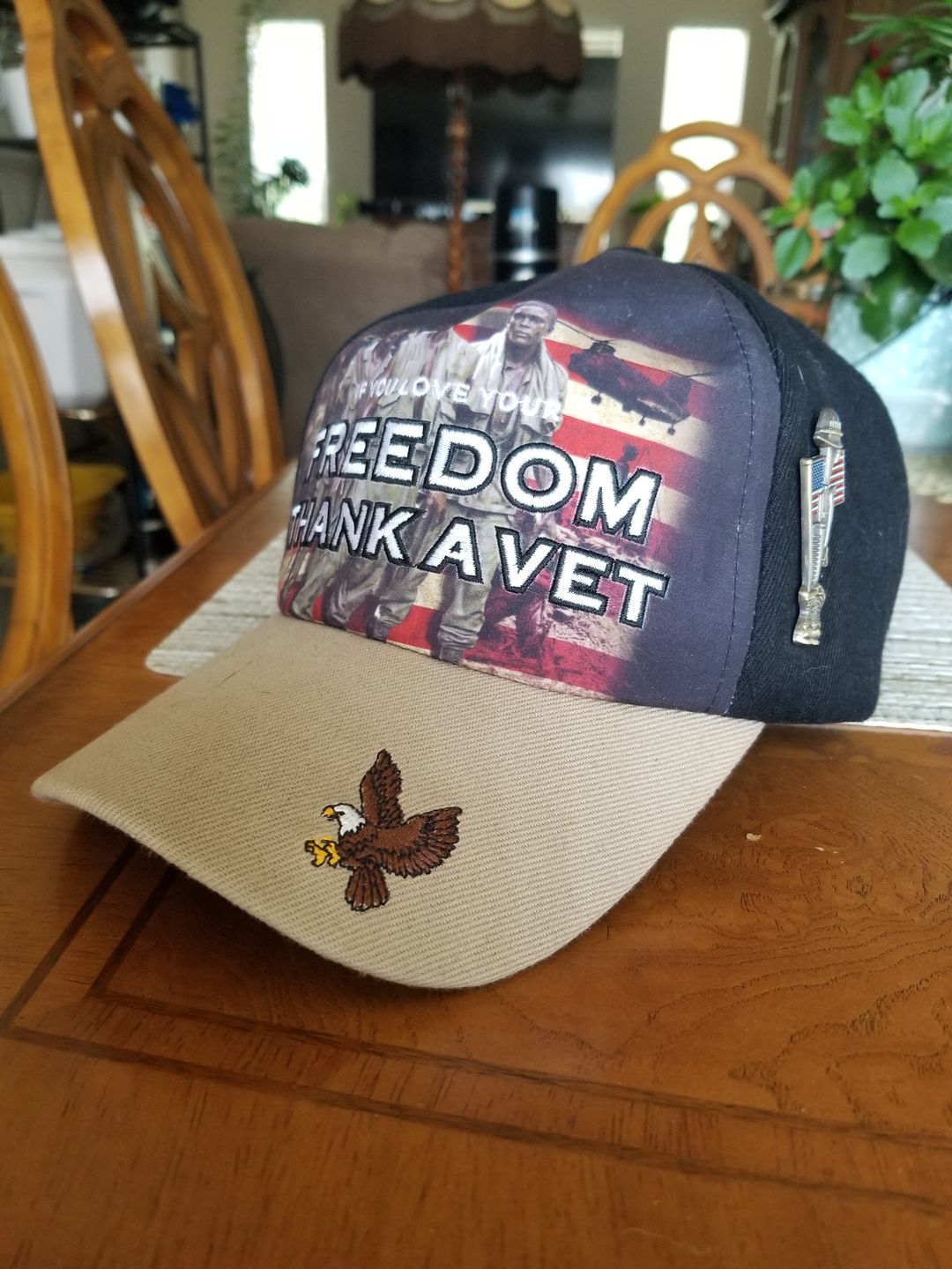 Customer photo review of Fallen Soldier USA Memorial Pin