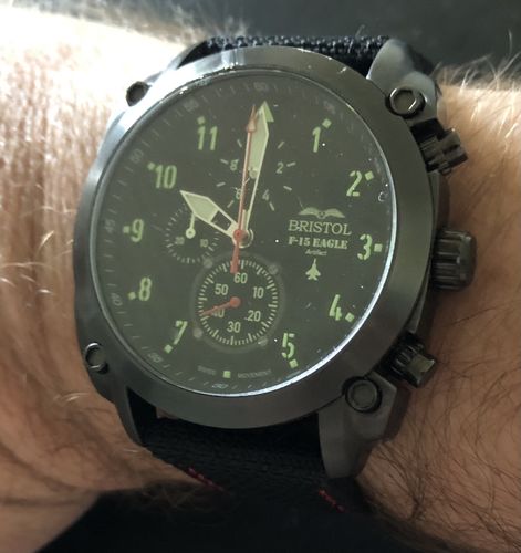 Customer photo review of F-15 Eagle Tribute - Gunmetal Finish, Kevlar Band