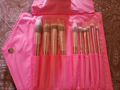 Customer photo review of O.TWO.O 10PCS CHROME BRUSHES SET
