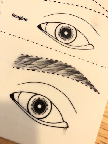 Customer photo review of Sculpted Eyeliner Practice Skins by Shay Danielle - 5 Pack