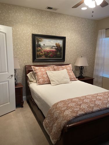 Customer photo review of Mesh Stencil - Birds and Branches - 18x18