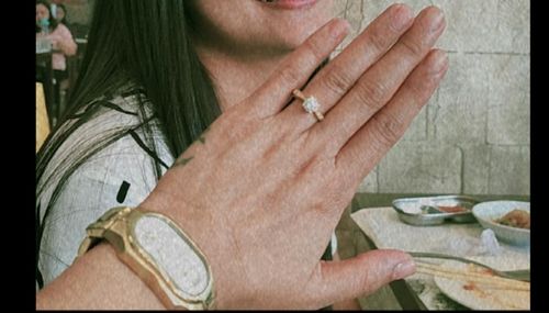Customer photo review of 1ct Athens Engagement Ring