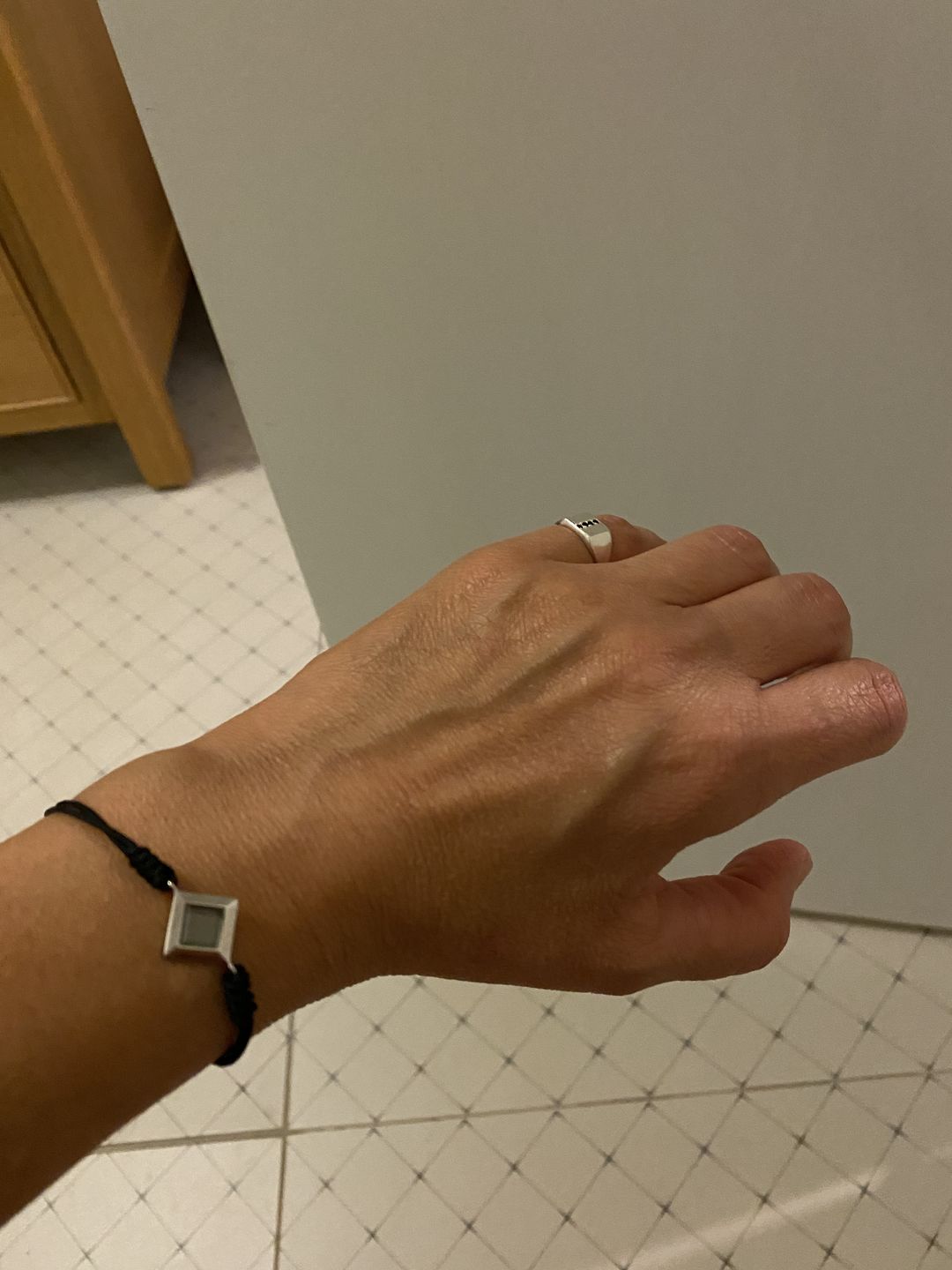 Customer photo review of White Good Eye Bracelet