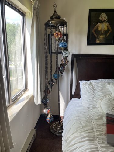 Customer photo review of Handmade Mosaic Lamp ONLINE EXCLUSIVE PRICES (FAST & FREE EXPEDITED SHIPPING)