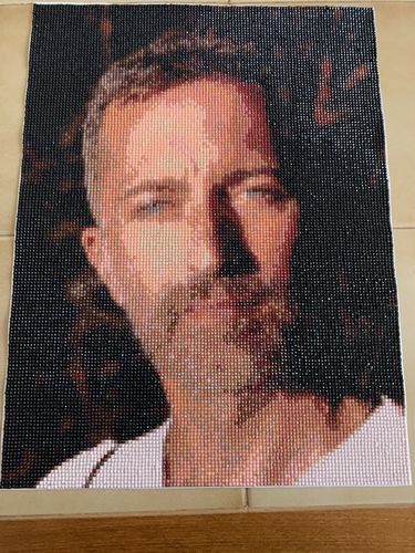 Customer photo review of Votre Kit Avancé de Broderie Diamant Personnalisé