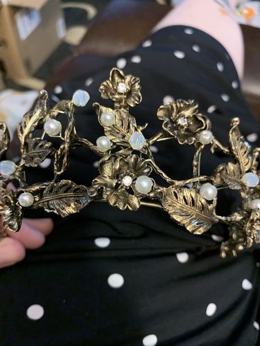 Customer photo review of Golden Bliss Tiara