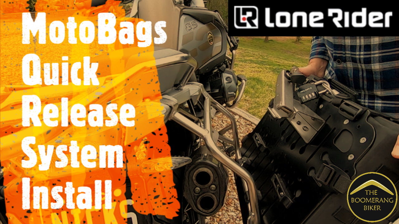 Customer photo review of MotoBag Quick Release System