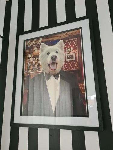 Customer photo review of The Gentleman - Custom Vintage Pet Portrait