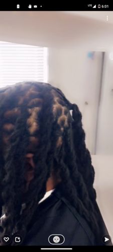 Customer photo review of Black Charcoal Detox Locs Box