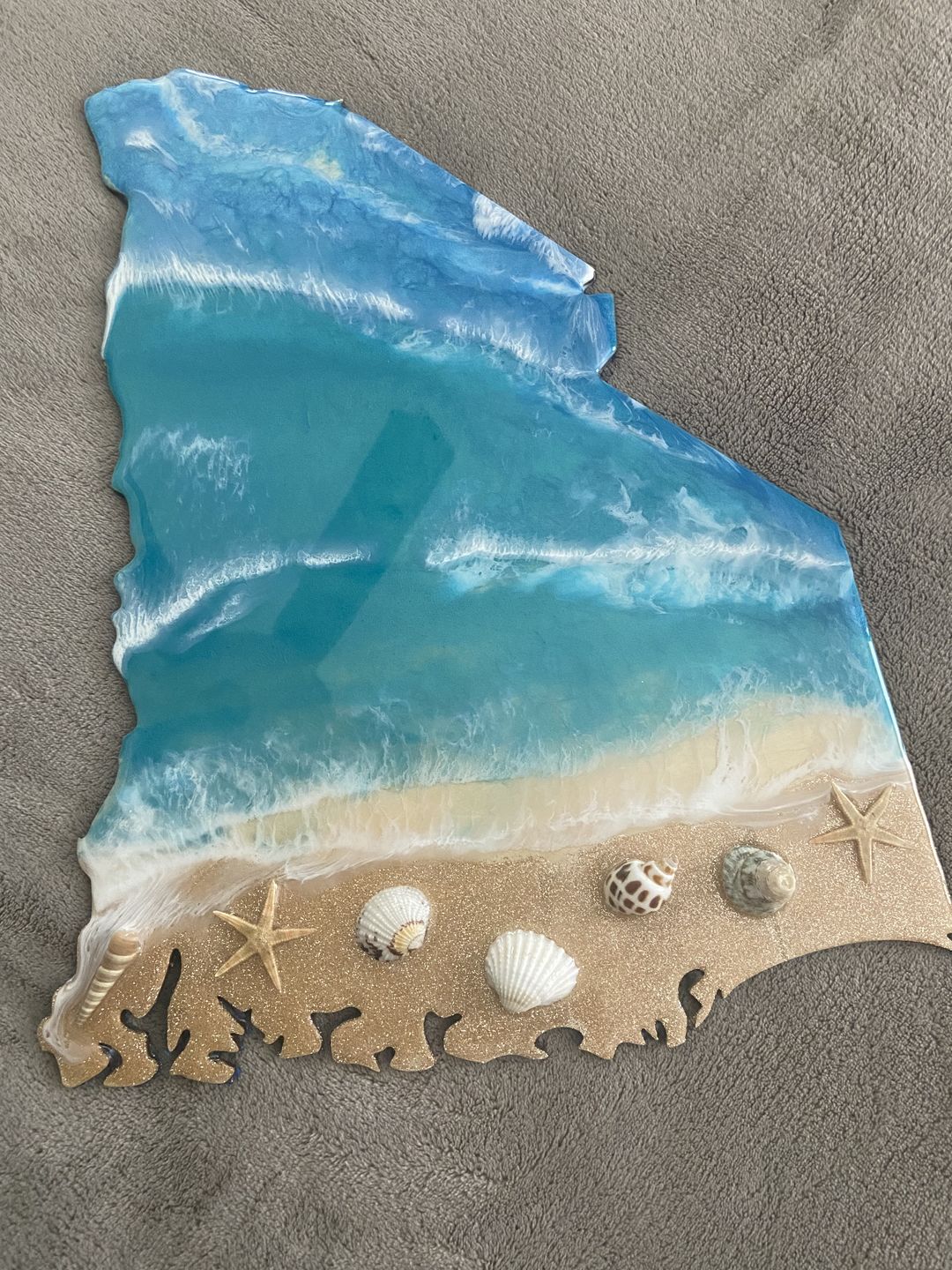 Customer photo review of Unfinished Wooden South Carolina Shape - State - Craft - up to 24" DIY