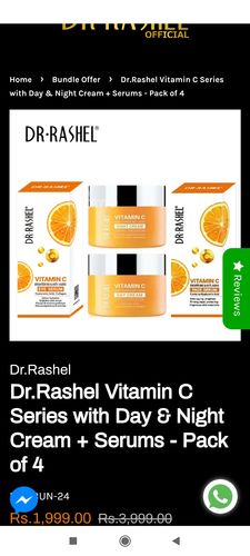 Customer photo review of Dr.Rashel Vitamin C Brightening & Anti-Aging Silk Mask