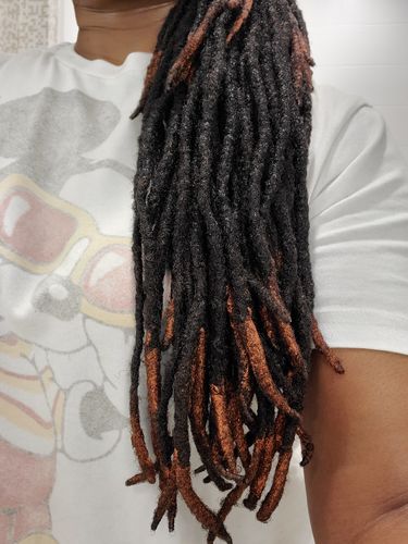 Customer photo review of Temporary Hair Color Pomade- Vegan