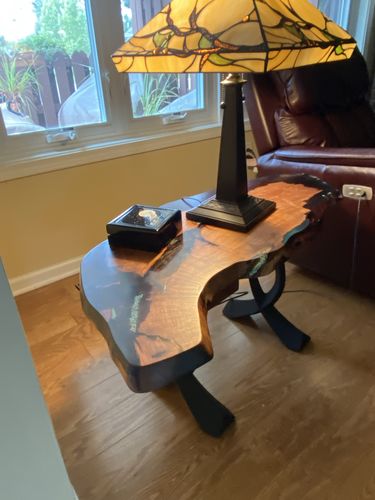 Customer photo review of Metal Bench Legs, Coffee Table Legs | Furniture Legs, Set of 2 pcs, Flowyline Metal Design | 108 Curva
