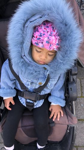 Customer photo review of SARA Floral Turbans