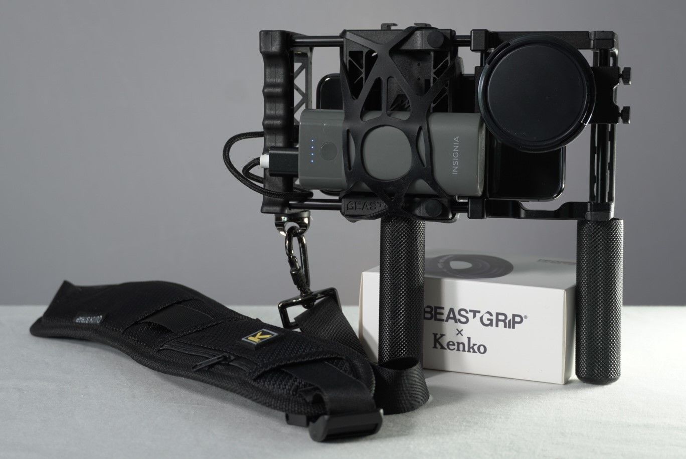 Customer photo review of Beastgrip Pro + Kenko 0.75X Wide Angle Lens Bundle