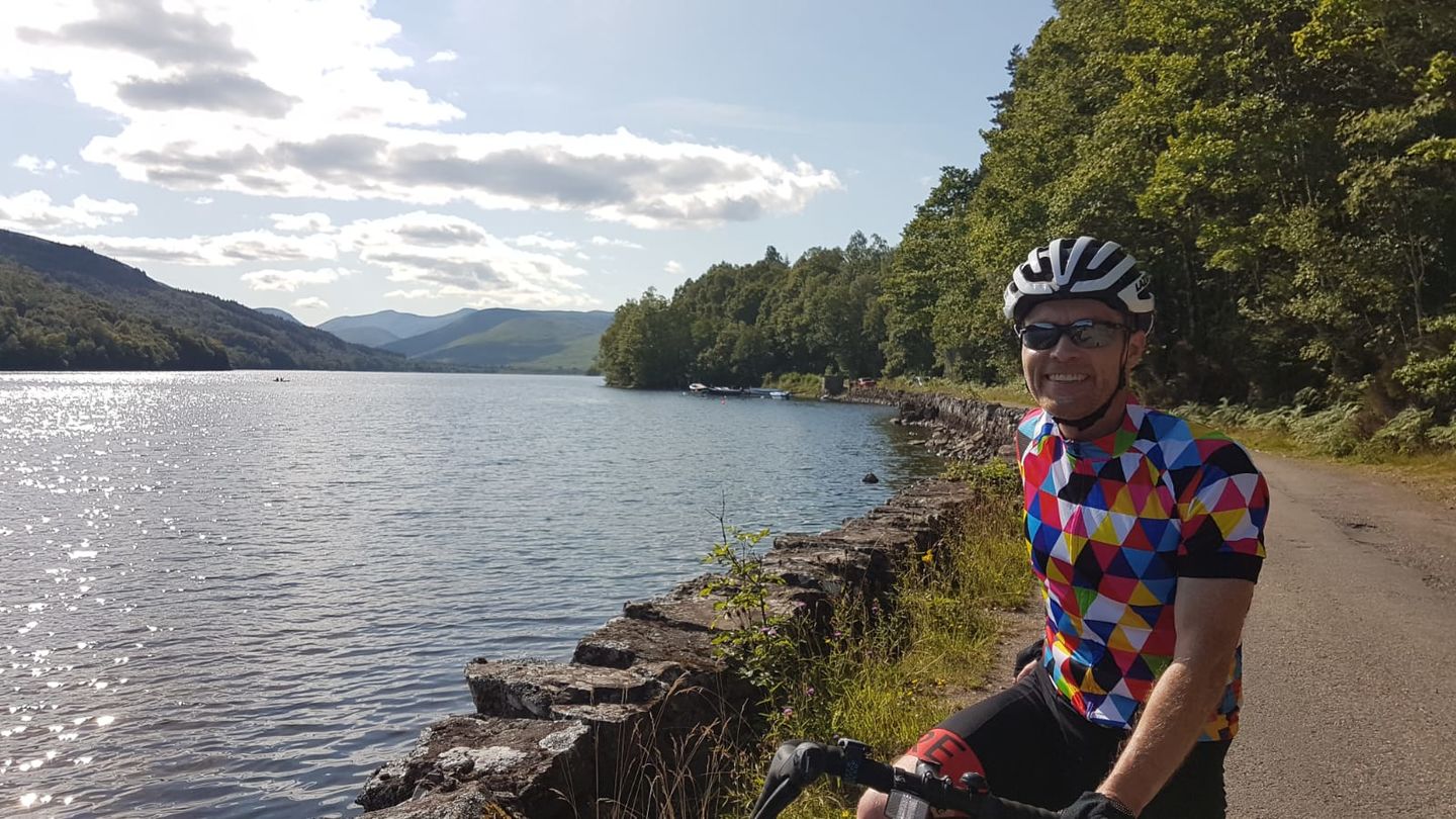 Customer photo review of Colourful Triangles Cycling Jersey