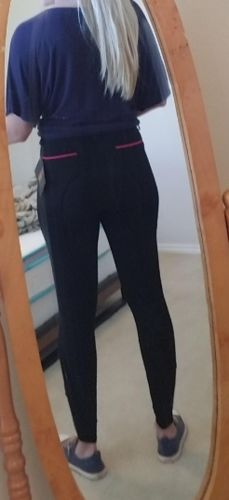 Customer photo review of HR Farm Equestrian Breeches For Women Full Seat Silicone Grip Breeches