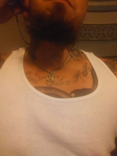 Customer photo review of His and her Wolf Necklaces, Couples Relationship Jewelry, Half Dollar, hand cut coin by Namecoins