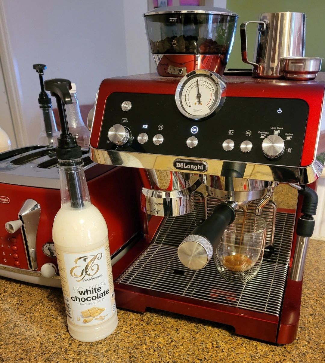 Customer photo review of White Chocolate Coffee Syrup
