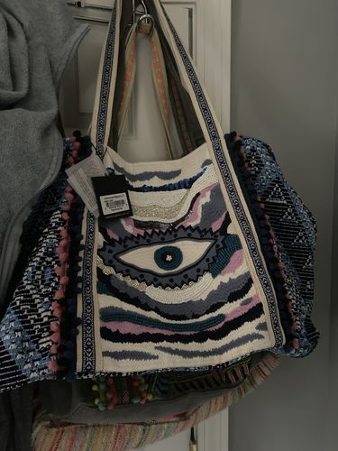 Customer photo review of Smokey Eye Evil Eye Tote