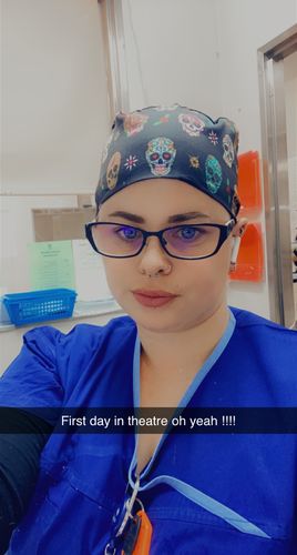 Customer photo review of Count Backwards from 10 Scrub Cap