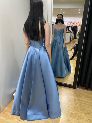 Customer photo review of Medina Gown - Sky Blue