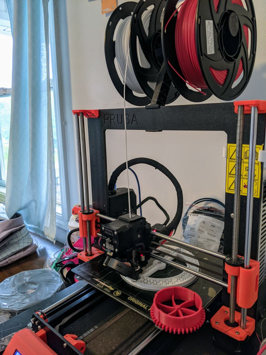Customer photo review of Matte Red PETG Filament 1.75mm