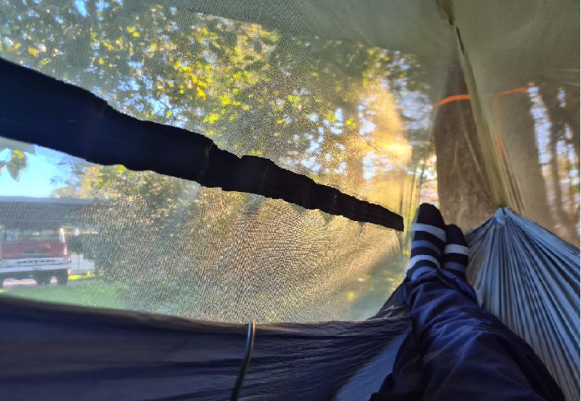 Customer photo review of Ultralight Hammock Bug Net