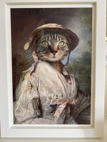 Customer photo review of The Cherry Picker - Custom Vintage Pet Portrait