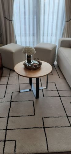 Customer photo review of Mesa de centro Redonda MIMA negro