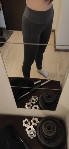 Customer photo review of GYMKARTEL® NEW ANTI-CELLULITE AND PUSH UP LEGGINGS - BLACK