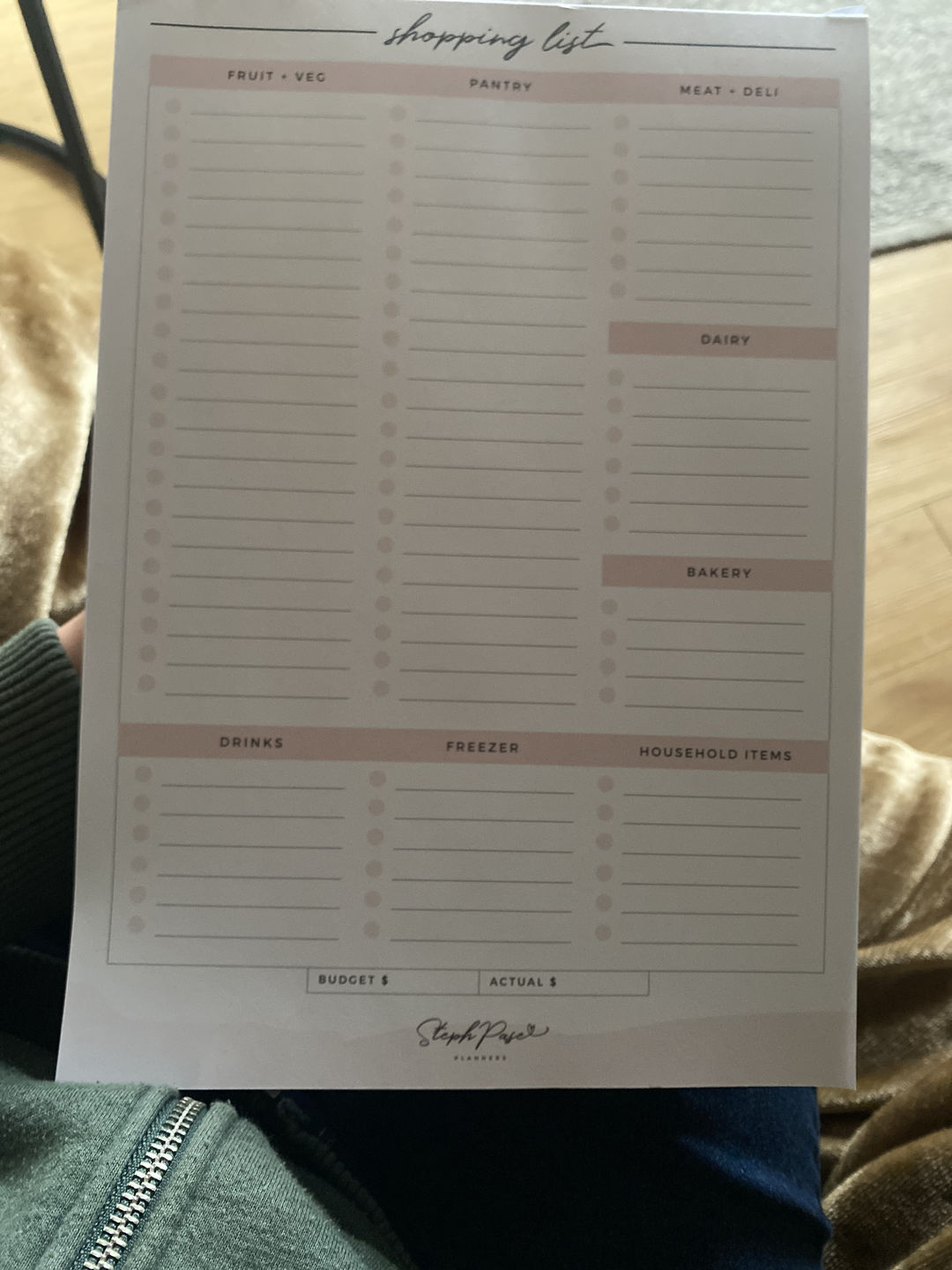 Customer photo review of NEW Shopping List