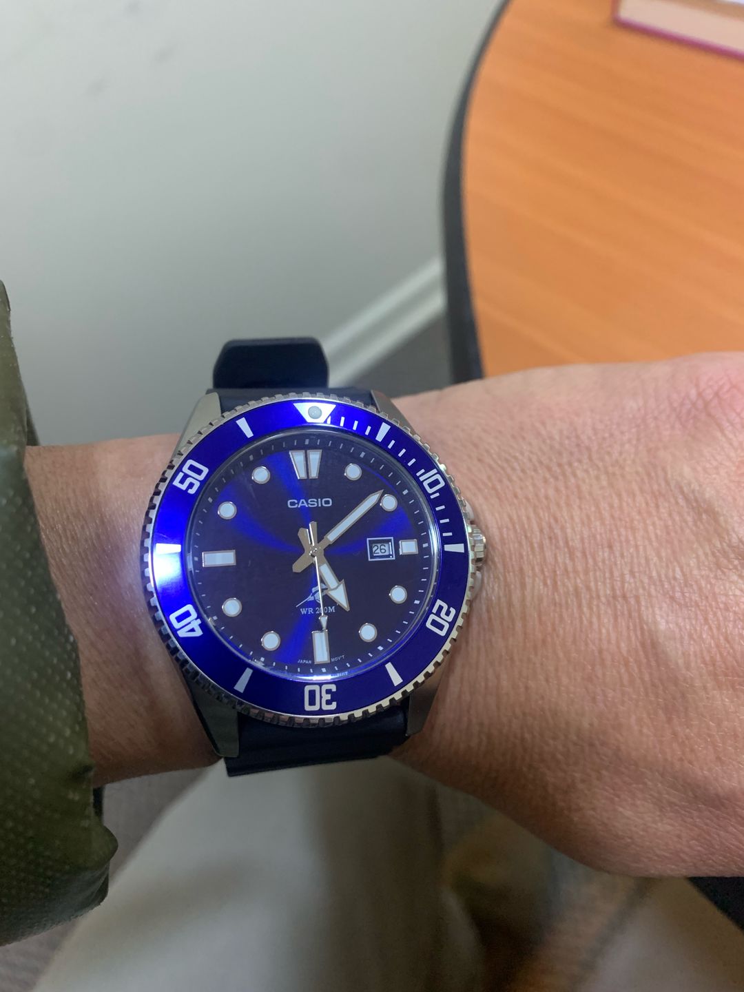Customer photo review of Reloj Casio Submariner Marlin Duro MDV-106B-2AVCF Azul Buceo [EXCLUSIVO]