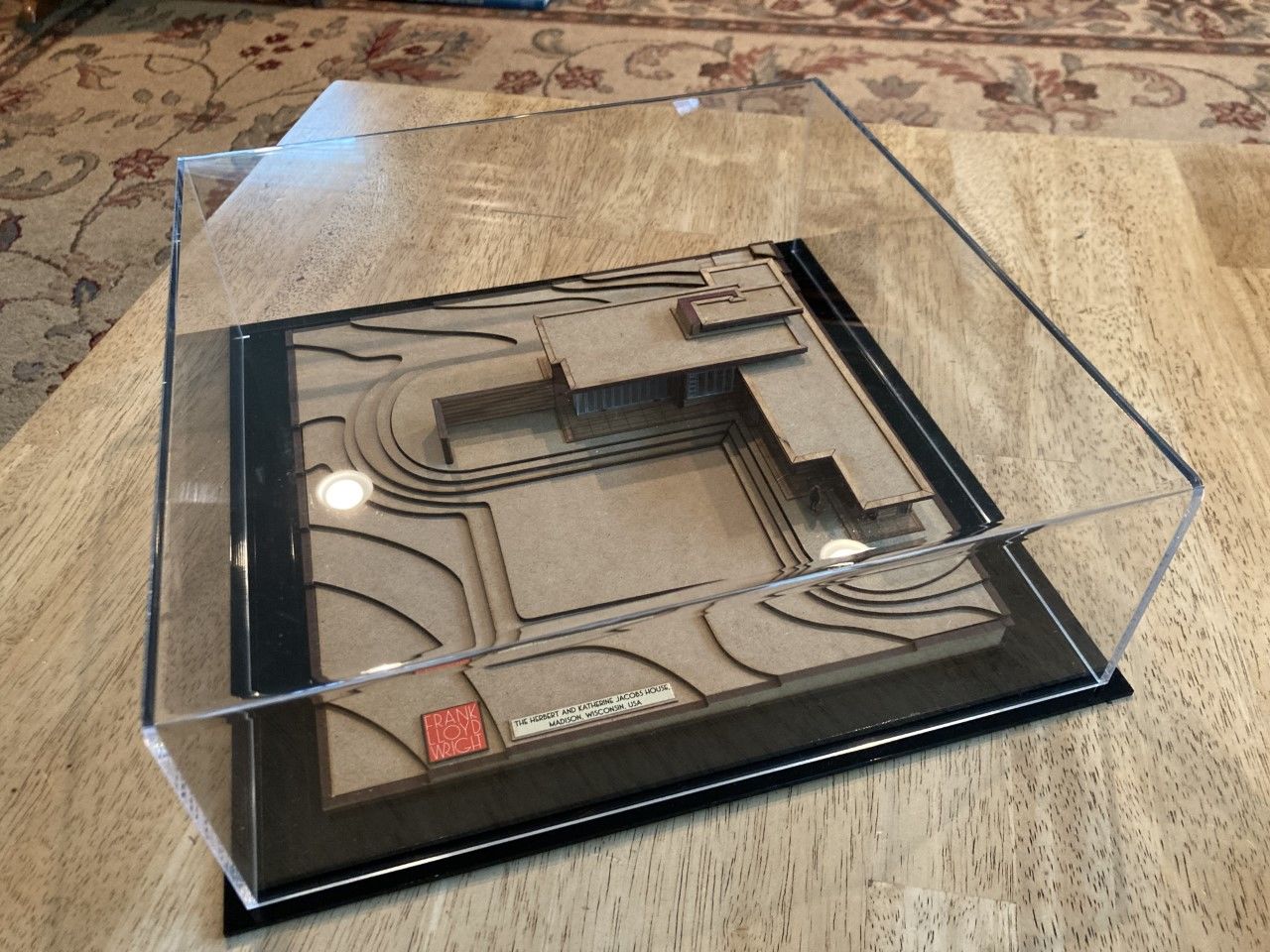 Customer photo review of Acrylic Double Sheet Book Display Cases