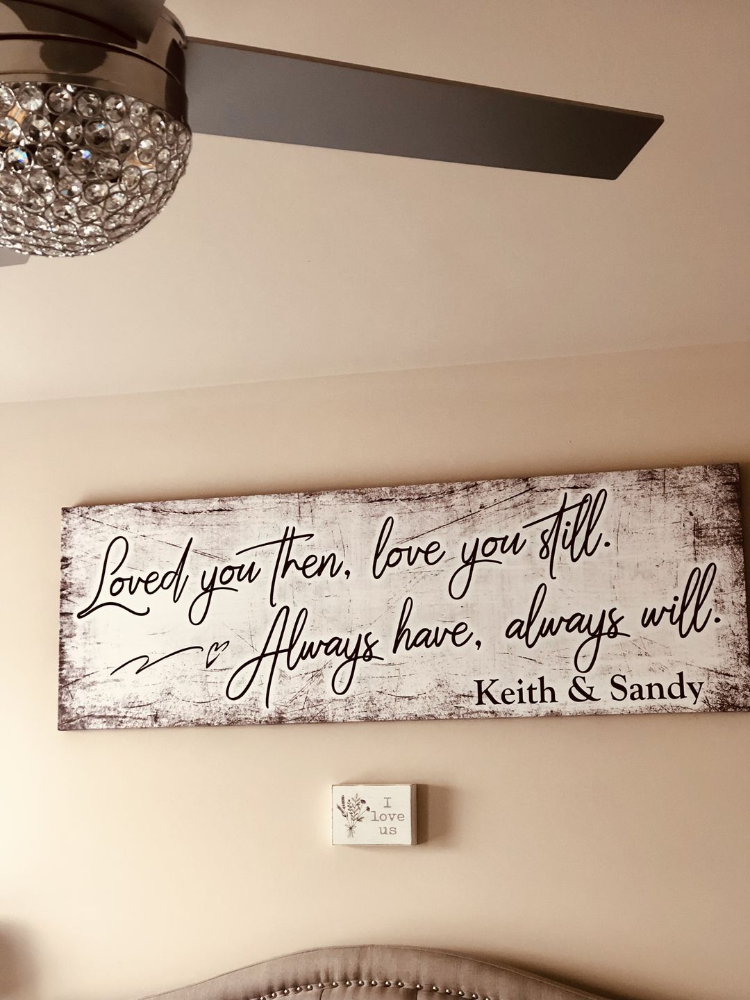 Customer photo review of Personalized "Loved You Then, Love You Still" Panoramic Canvas